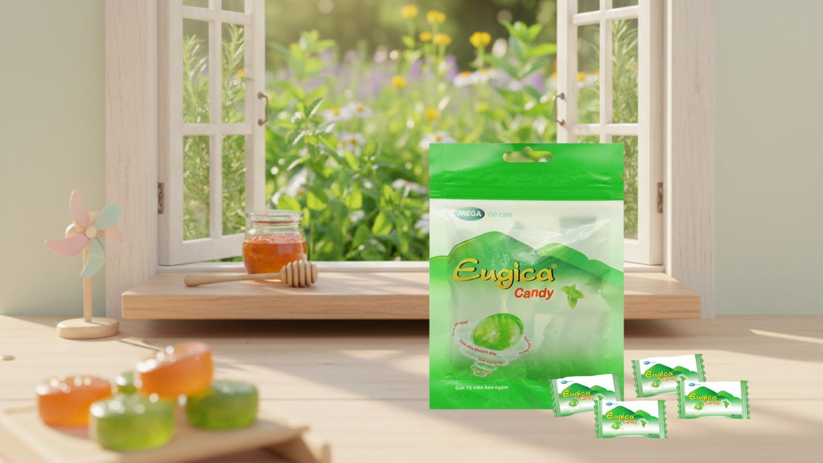 Kẹo ngậm ho Eugica dùng cho trẻ em từ 6 tuổi