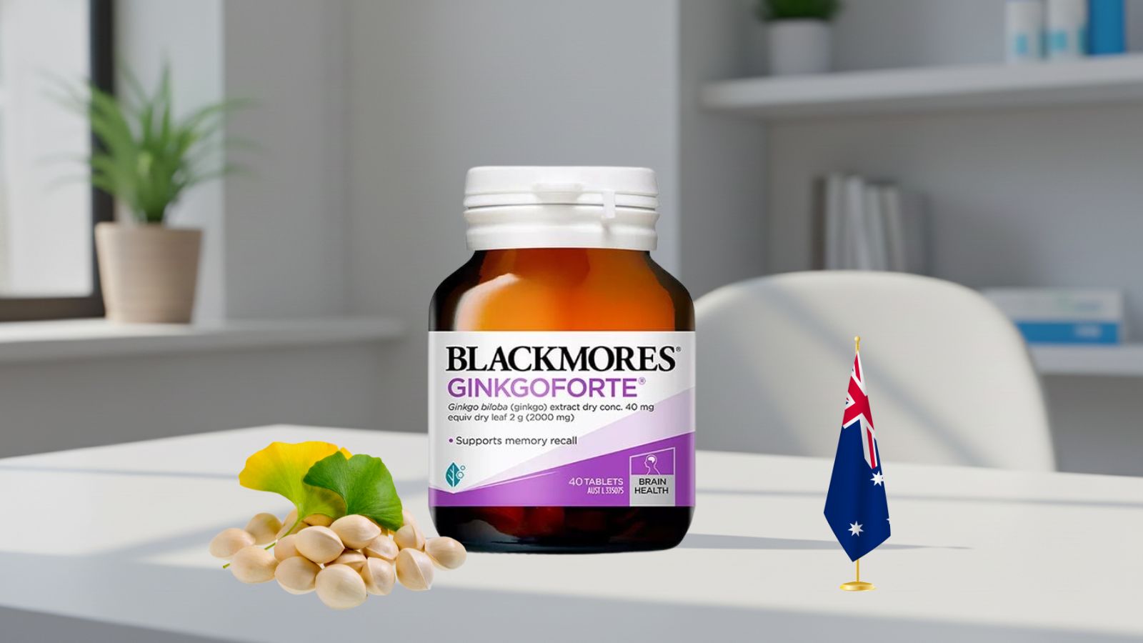 Blackmores Ginkgo Forte - Bổ não Úc đến từ thương hiệu nổi tiếng