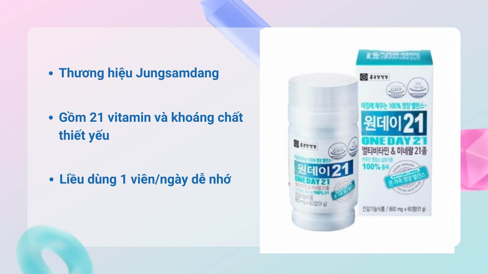 Vitamin tổng hợp Hàn Quốc One Day 21