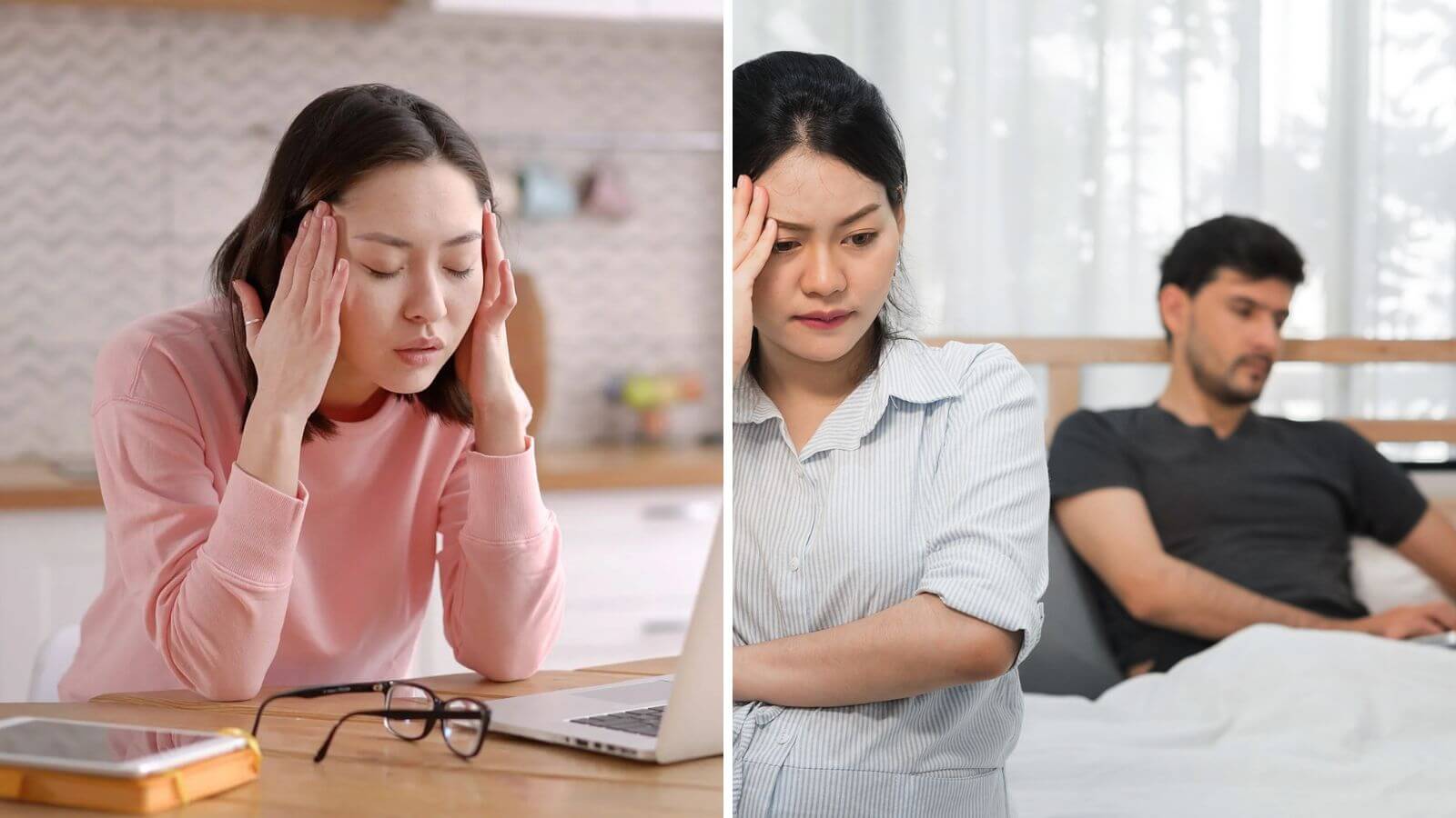 Khi nữ giới bắt đầu bước vào giai đoạn tiền mãn kinh sẽ hay gặp phải căng thẳng, mệt mỏi