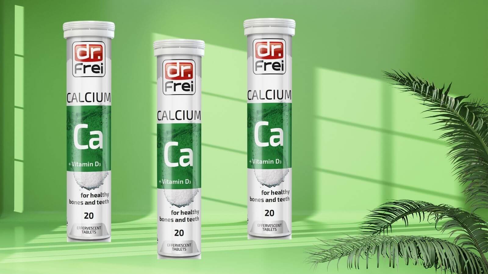 Viên sủi Calcium + Vitamin D3 Dr. Frei không chứa lactose và gluten