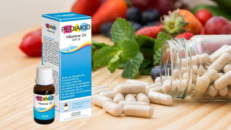 Pediakid Vitamin D3 - Bổ sung D3 cho xương bé chắc khỏe