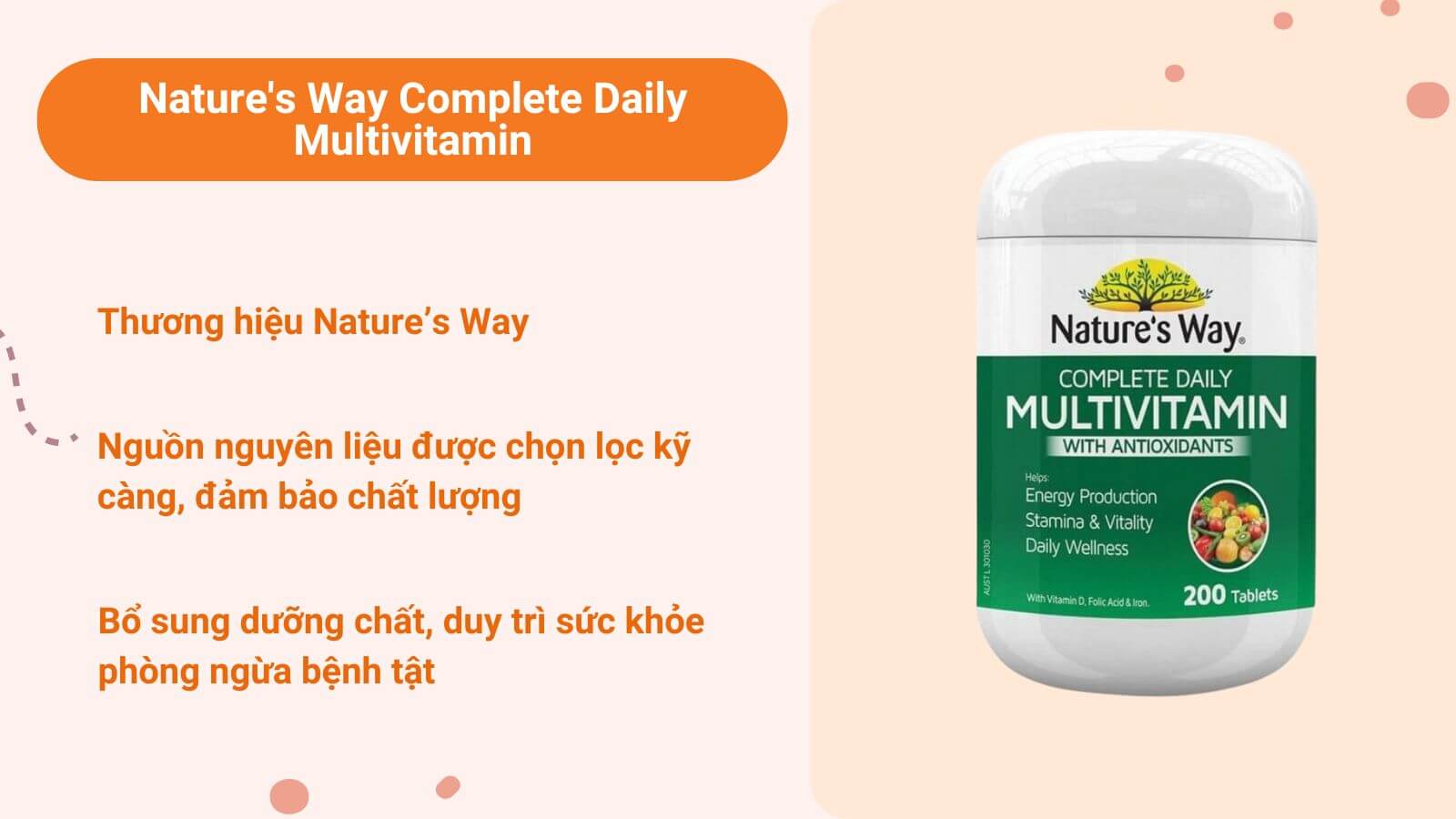 Viên uống hằng ngày Complete Daily Multivitamin 