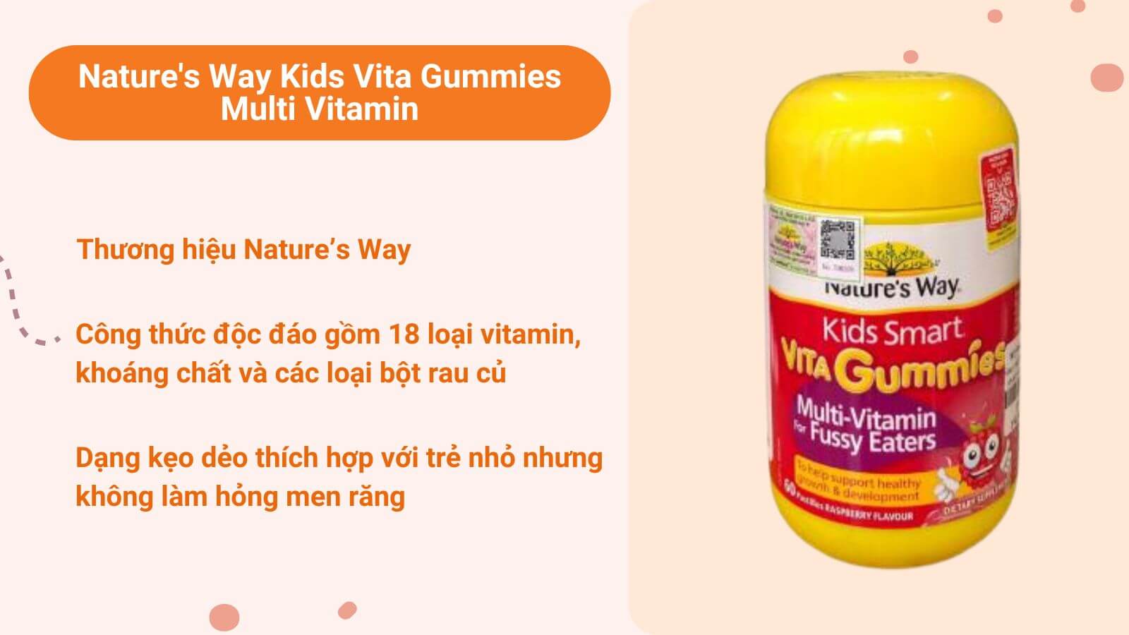 Kẹo dẻo Vitamin tổng hợp của Úc phù hợp với các bạn nhỏ