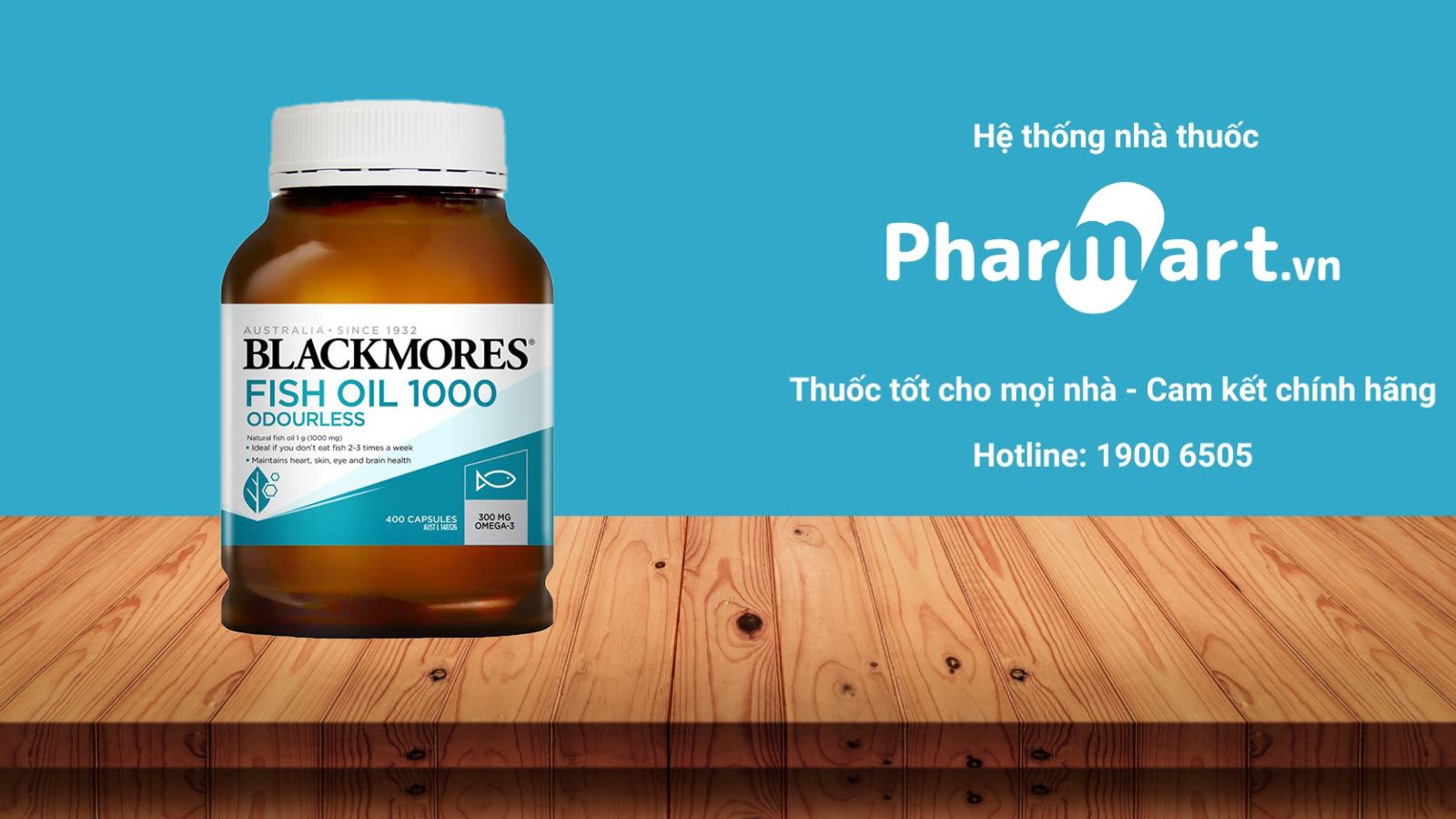 Blackmores Odourless Fish Oil 1000 bổ sung DHA cho bà bầu