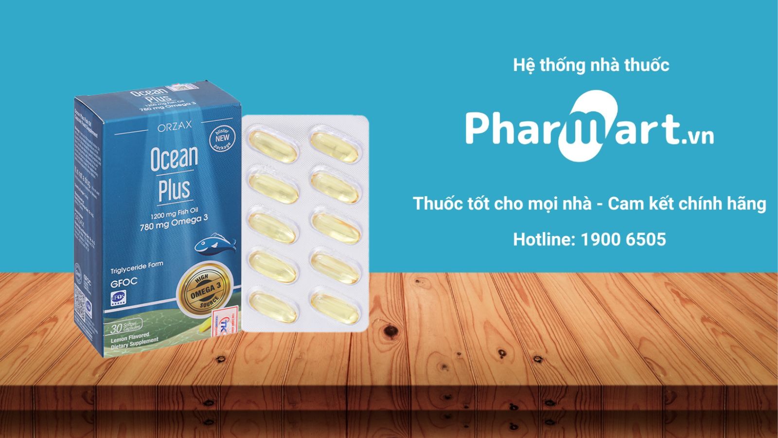 Viên dầu cá bổ sung DHA Ocean Plus cho phụ nữ có thai