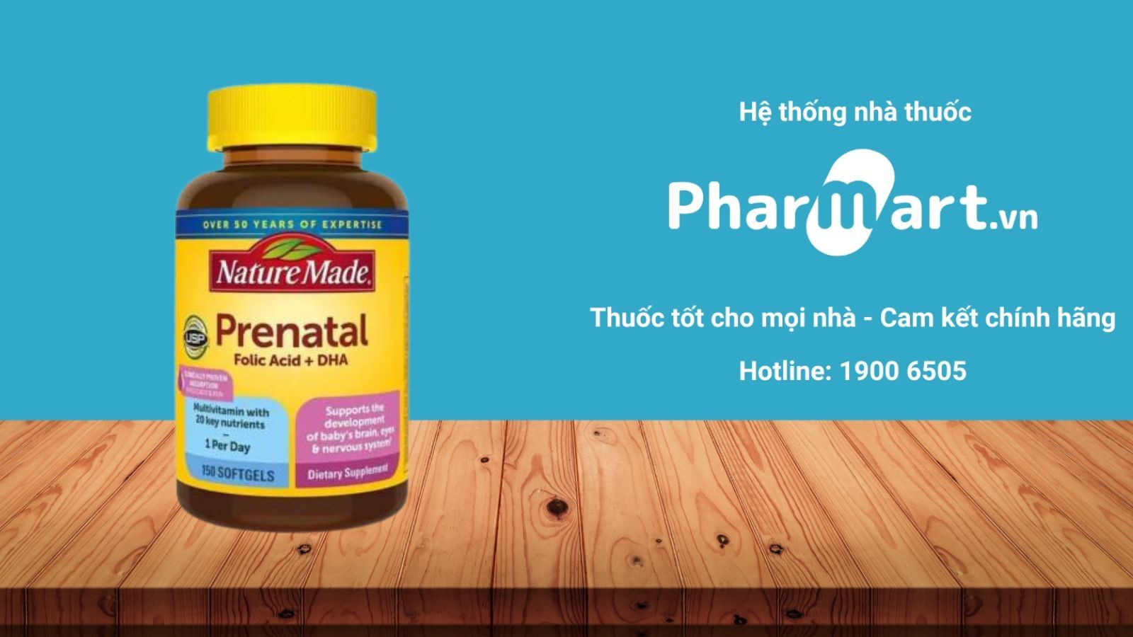 Vitamin tổng hợp Prenatal Folic Acid + DHA