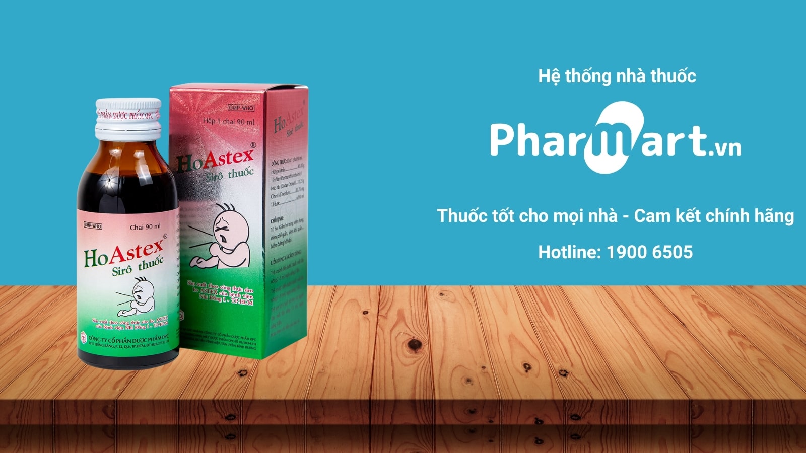 Siro ho Astex bào chế từ năm 1983