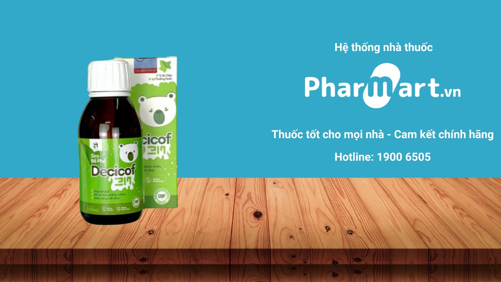 Siro ho Decicof có nguồn gốc thảo dược