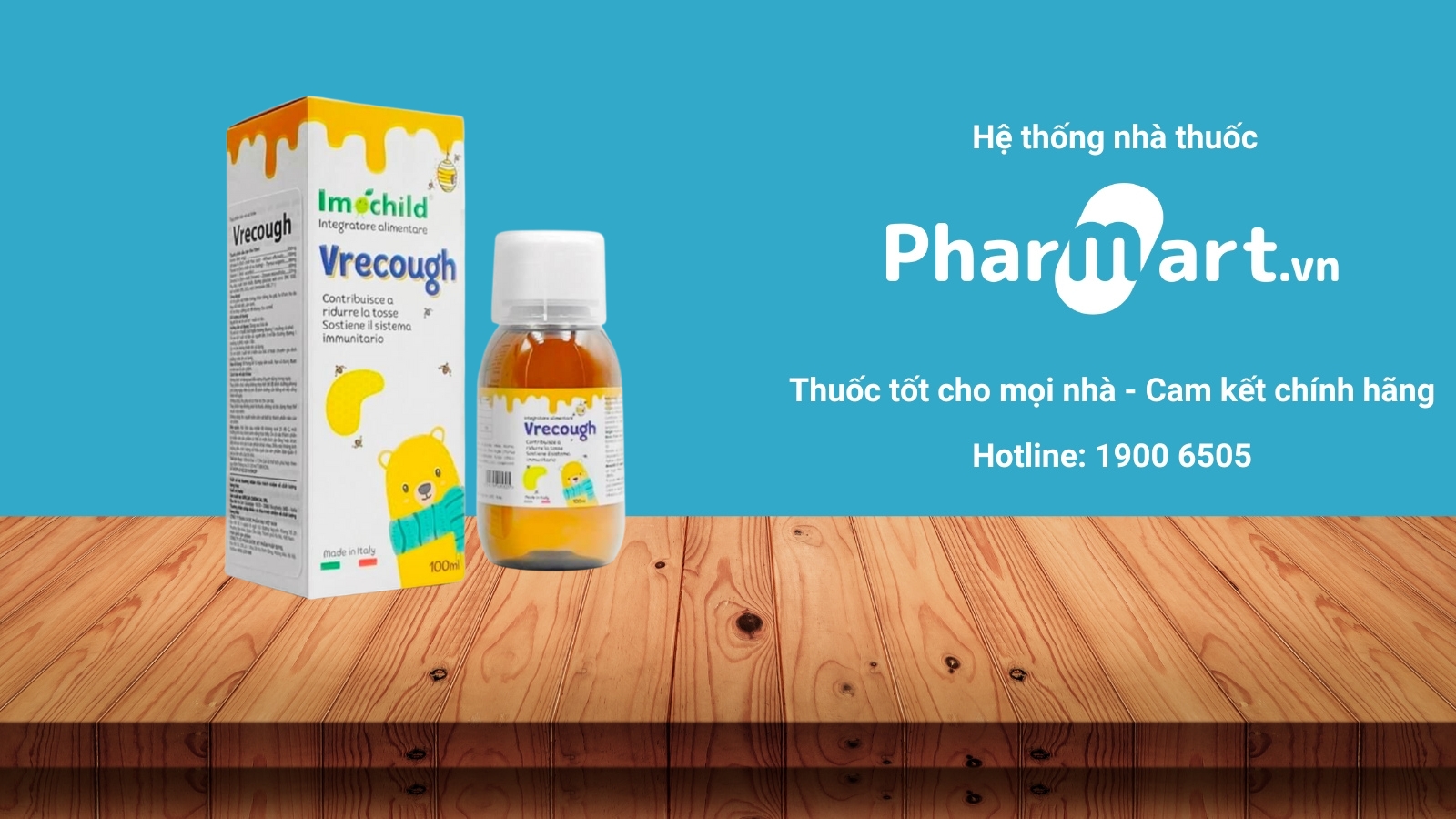 Siro ho Vrecough Imochild nhập khẩu từ Ý