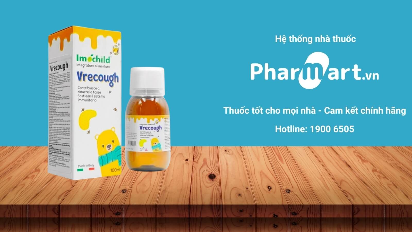 Siro trị sổ mũi cho bé Vrecough Imochild