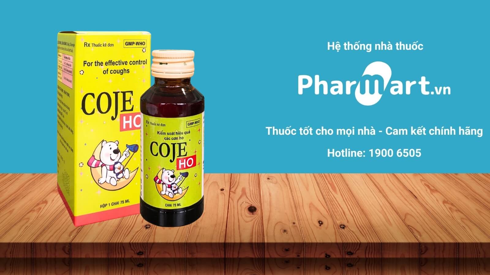 Siro ho sổ mũi cho bé tốt nhất Coje Ho 75ml