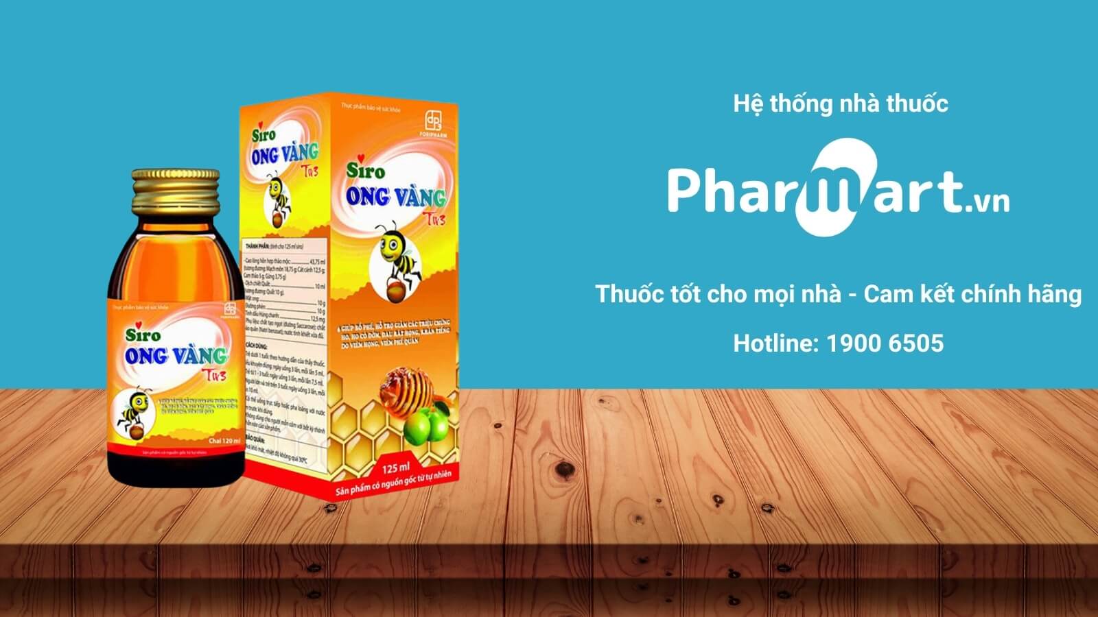 Siro trị sổ mũi cho bé Ong Vàng