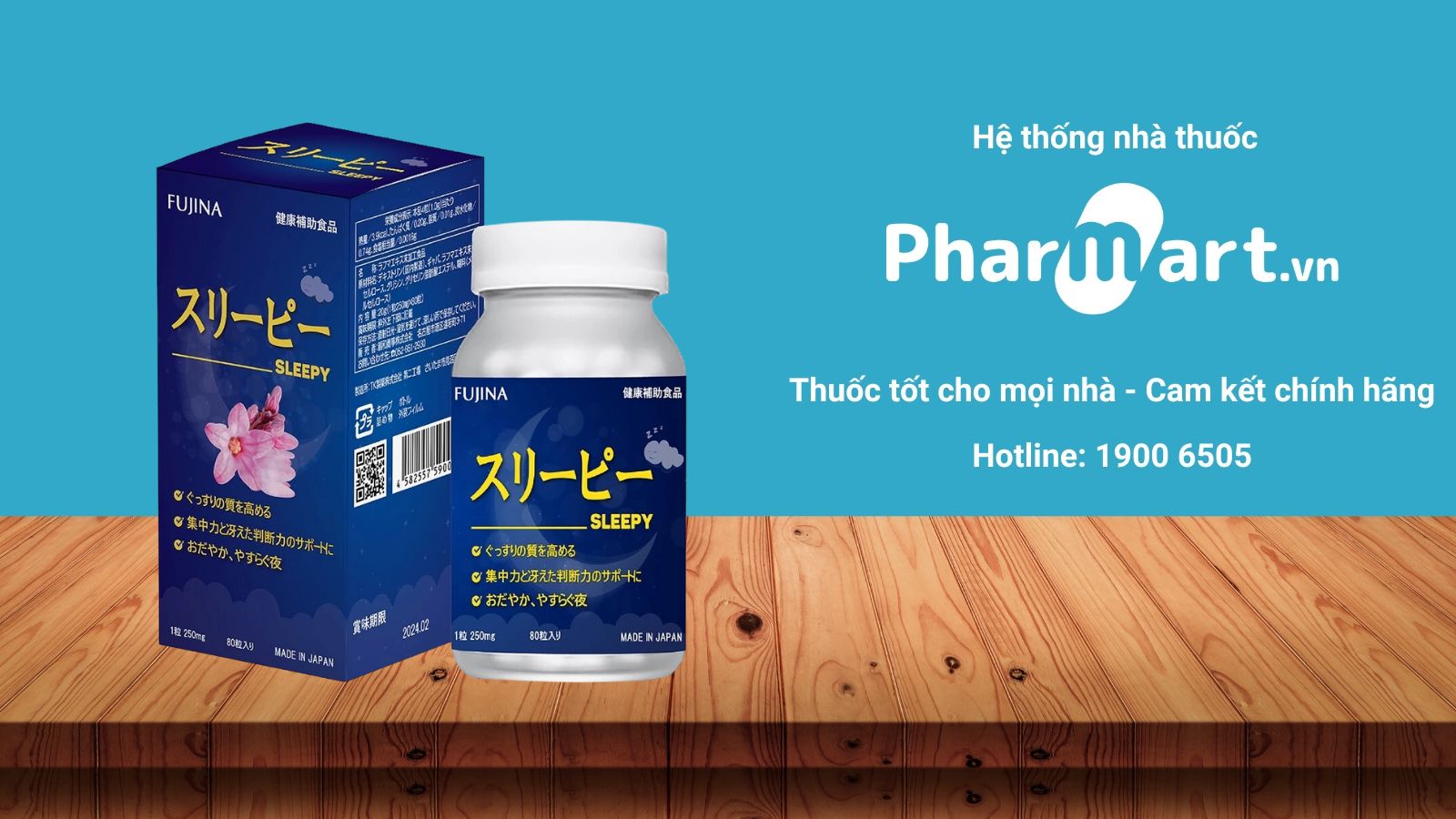 Viên uống Sleepy Fujina – hỗ trợ ngủ ngon, giúp an thần