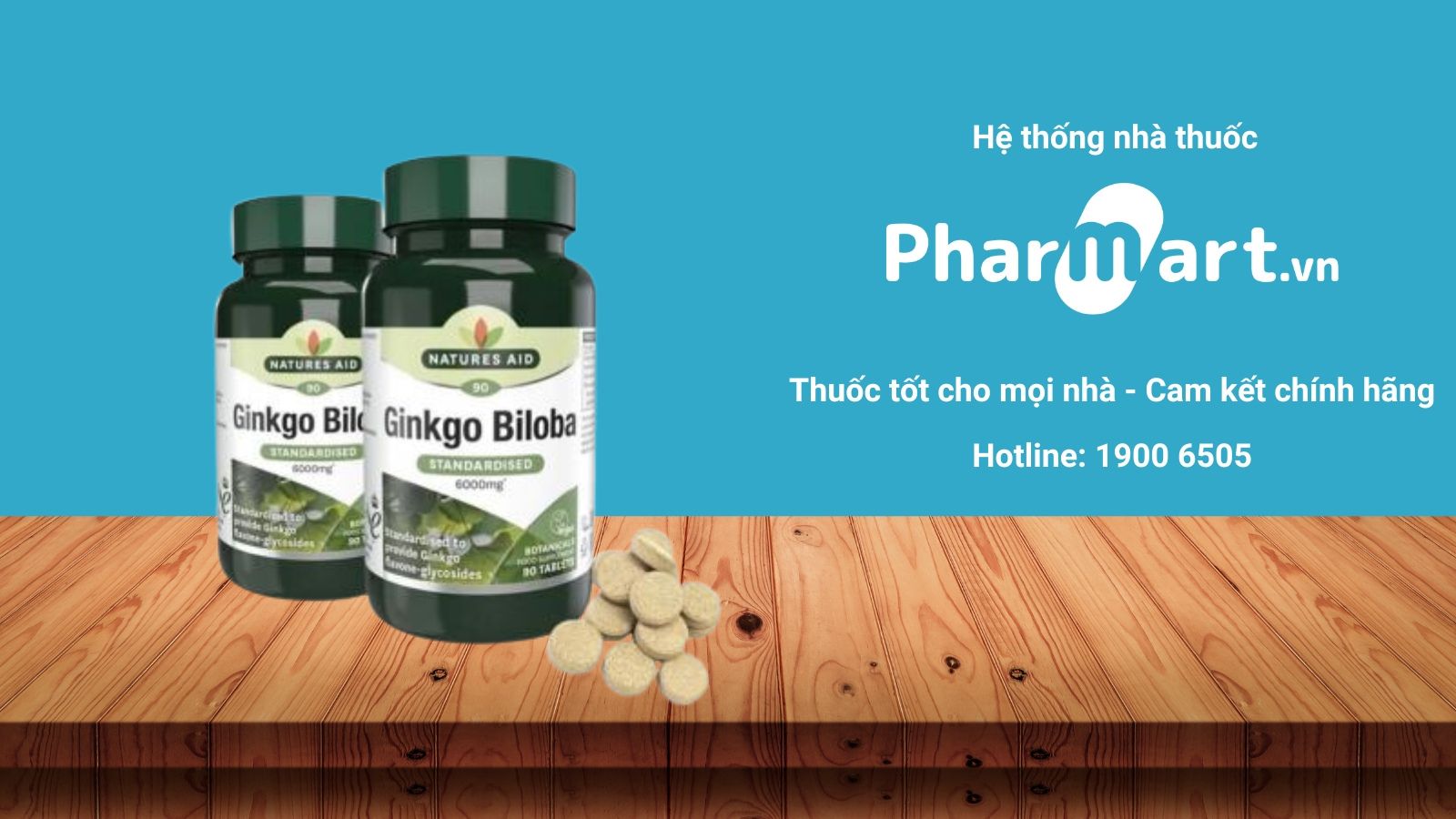 Natures Aid Ginkgo Biloba – tăng cường tuần hoàn não và cải thiện giấc ngủ