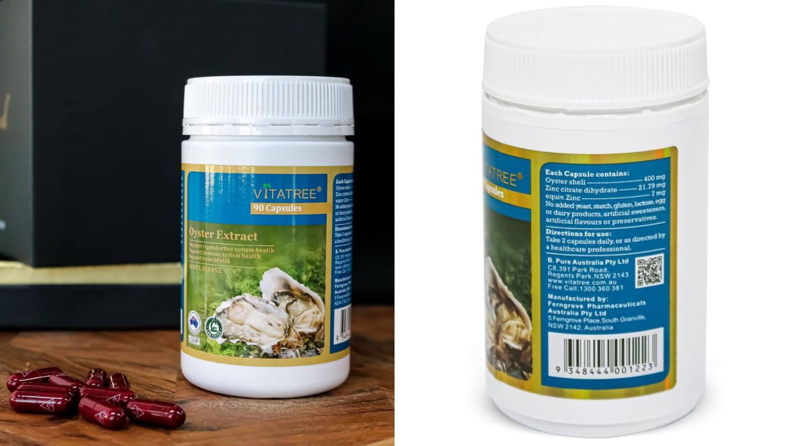 Vitatree Oyster Extract được chiết xuất từ hàu biển với công dụng hỗ trợ cải thiện rối loạn cương dương