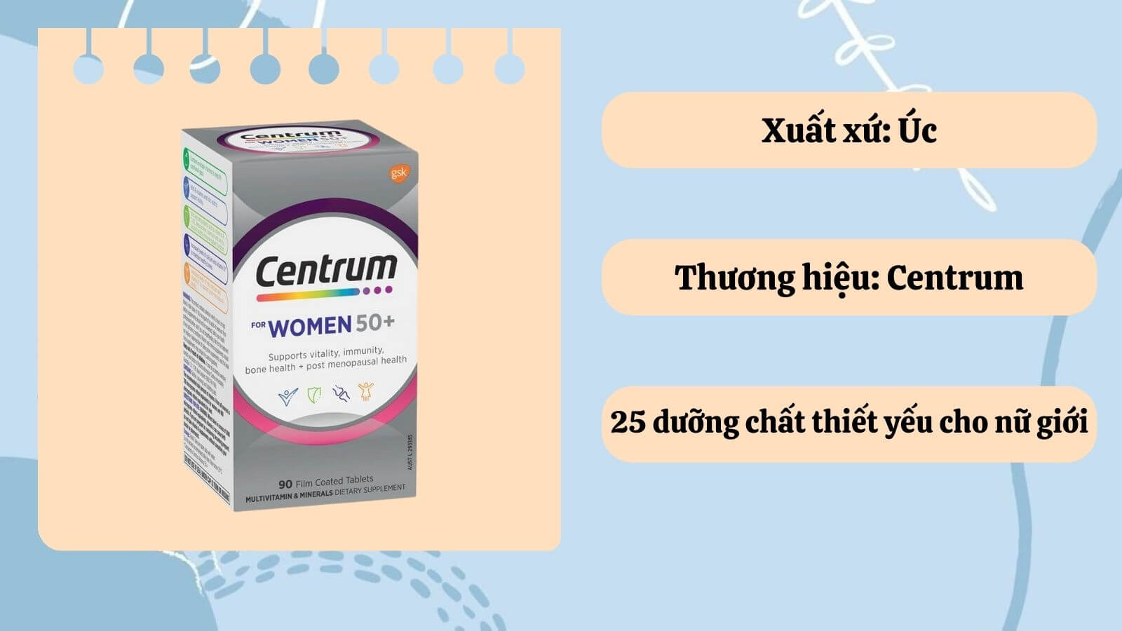 Silver Women 50+ chất lượng cao và hiệu quả của nhà Centrum