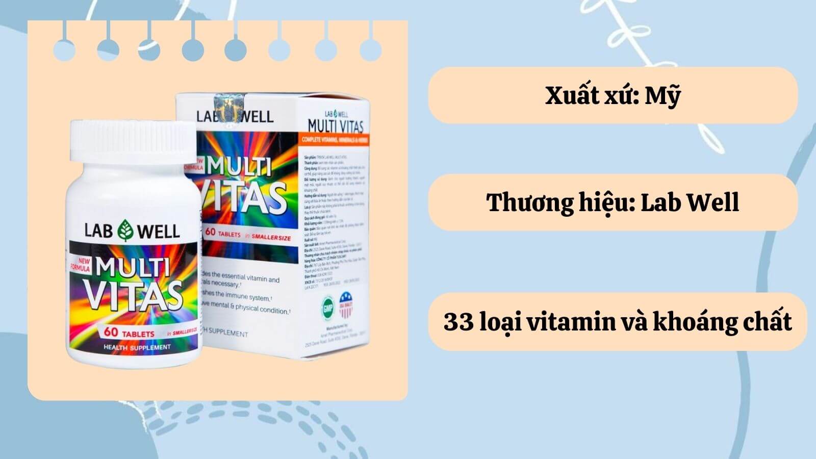 Sản phẩm Lab Well hỗ trợ nâng cao sức khỏe