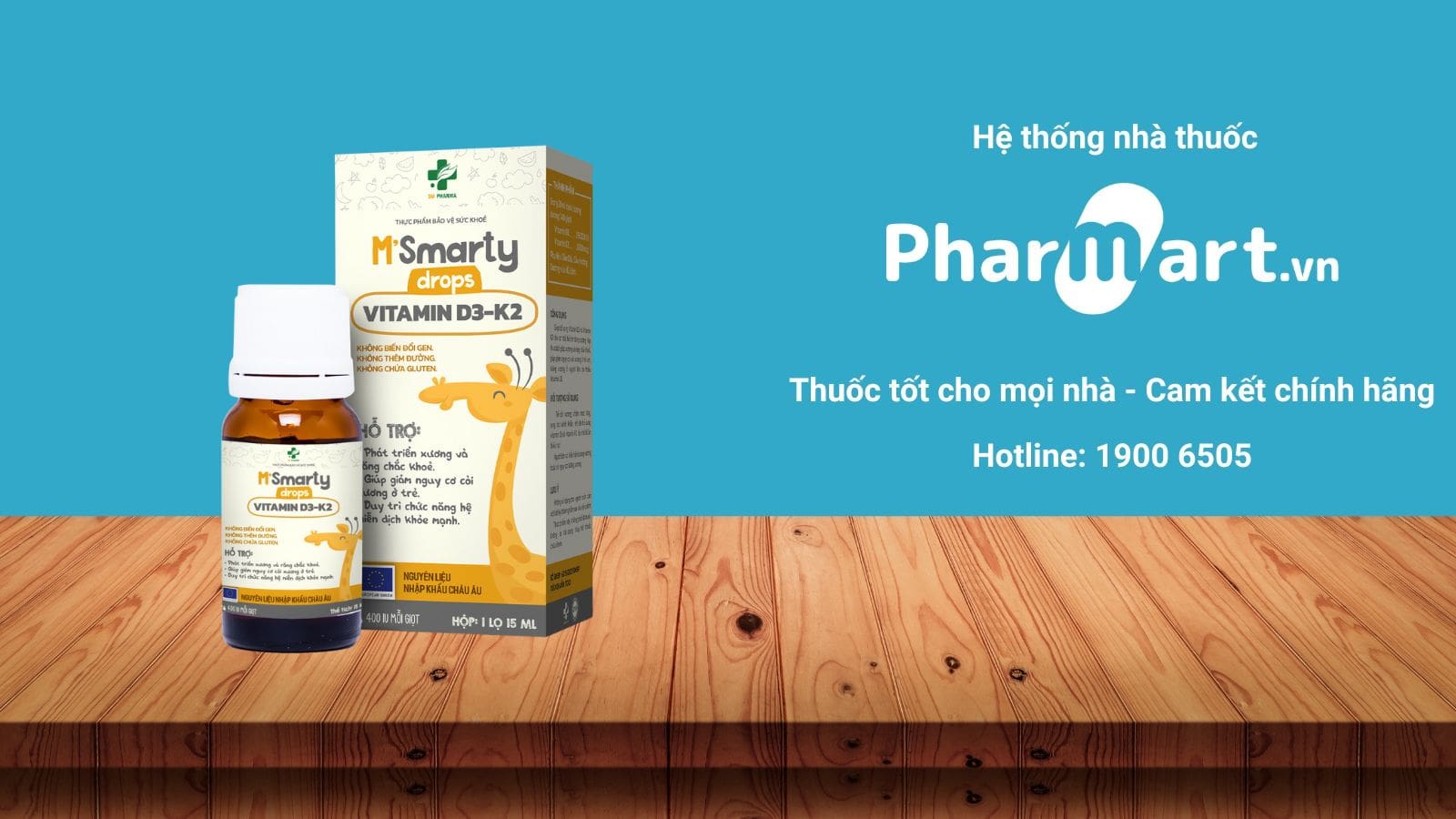 M'smarty drops vitamin D3-K2
