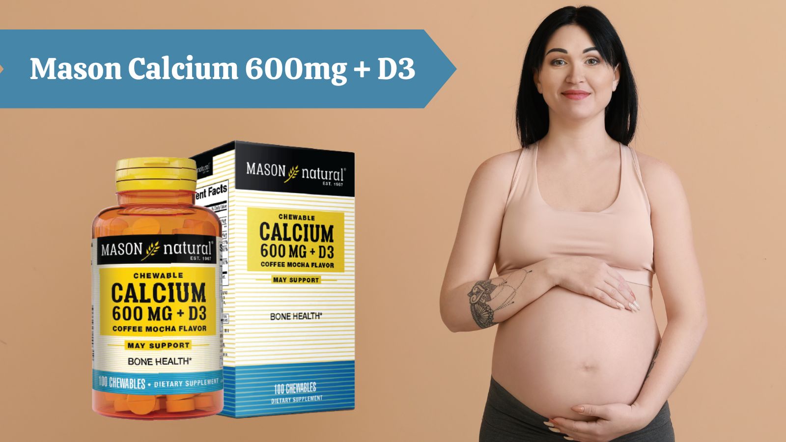 Calcium 600mg + D3 đến từ thương hiệu Mason của Mỹ