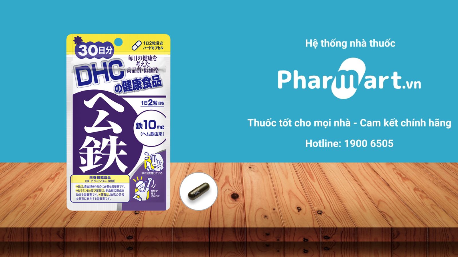 Thuốc sắt cho bà bầu DHC Nhật Bản