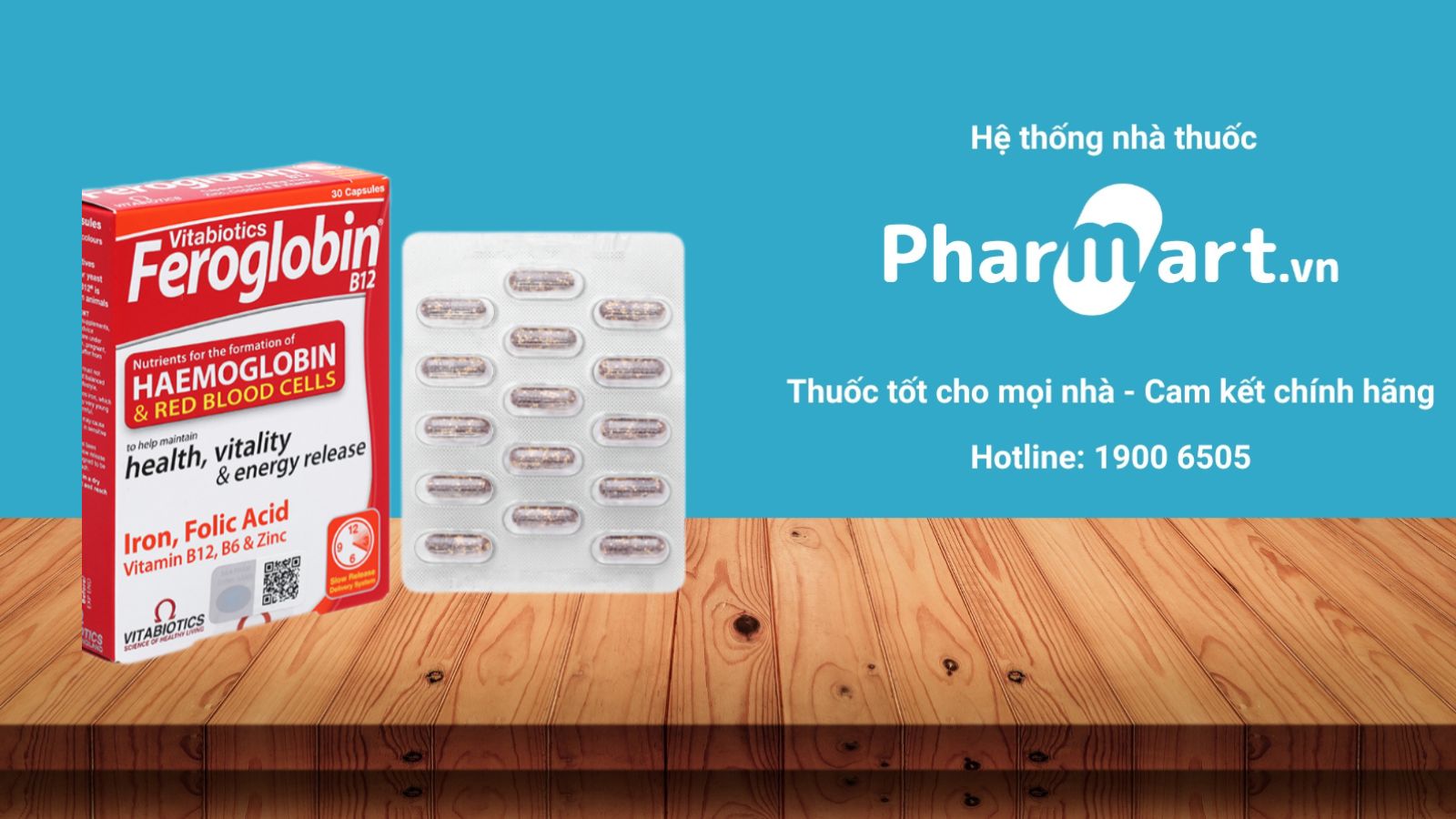 Viên uống cung cấp sắt cho bà bầu Feroglobin