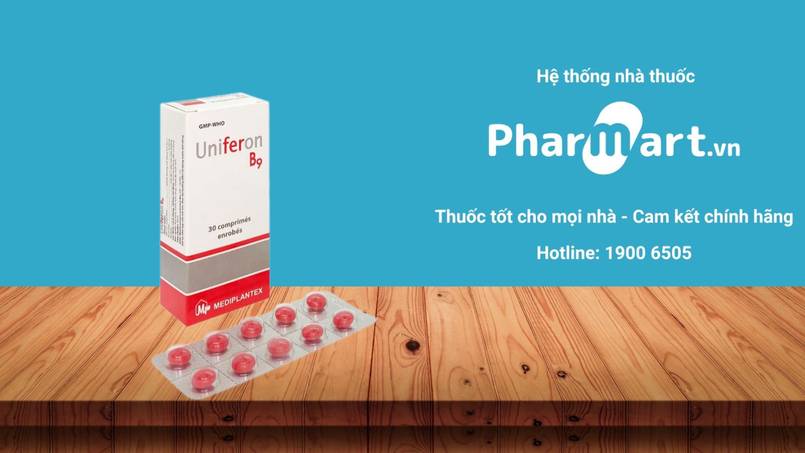 Thuốc sắt cho bà bầu Uniferon B9
