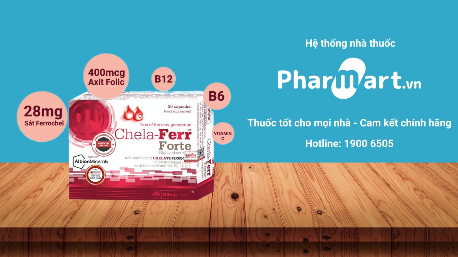 Sắt cho bà bầu Chela-Ferr