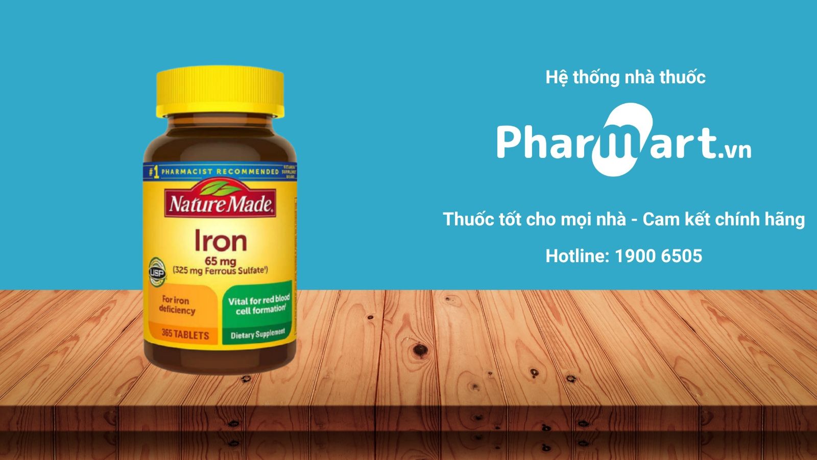 Thuốc sắt cho bà bầu Nature Made Iron