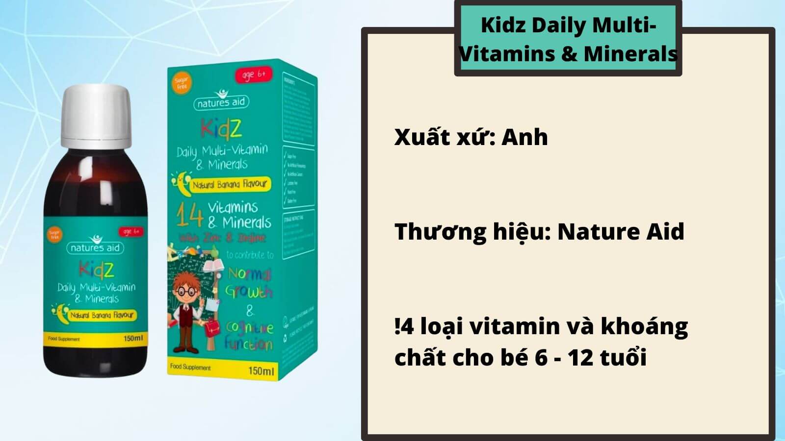 Vitamin tổng hợp hỗ trợ phát triển chiều cao và tăng cường sức khỏe