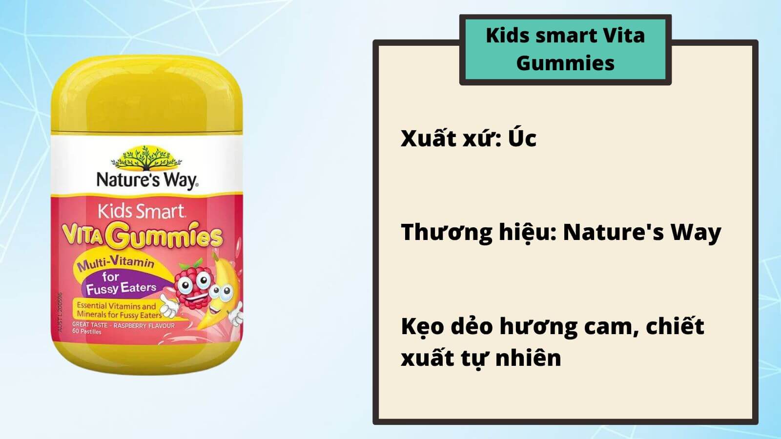 Viên nhai Gummies Multi Vitamin được nhiều bé yêu thích sử dụng