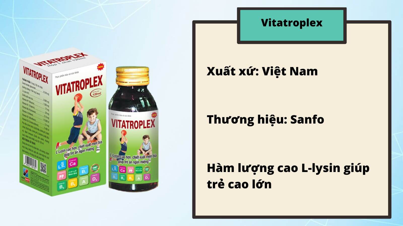 Vitamin tổng hợp Vitatroplex được sử dụng rộng rãi