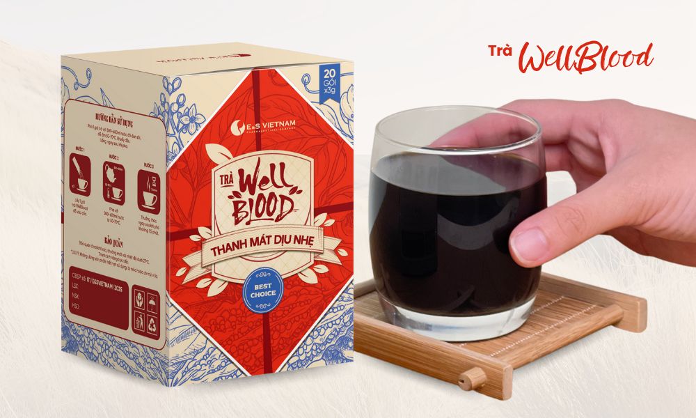 Trà WellBlood - lựa chọn hàng ngày hỗ trợ cân bằng và giảm mỡ máu hiệu quả