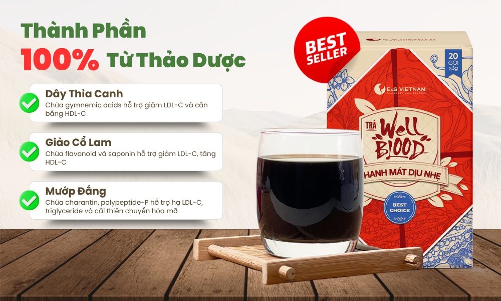 Trà WellBlood với thành phần chiết xuất thảo dược tự nhiên an toàn và lành tính
