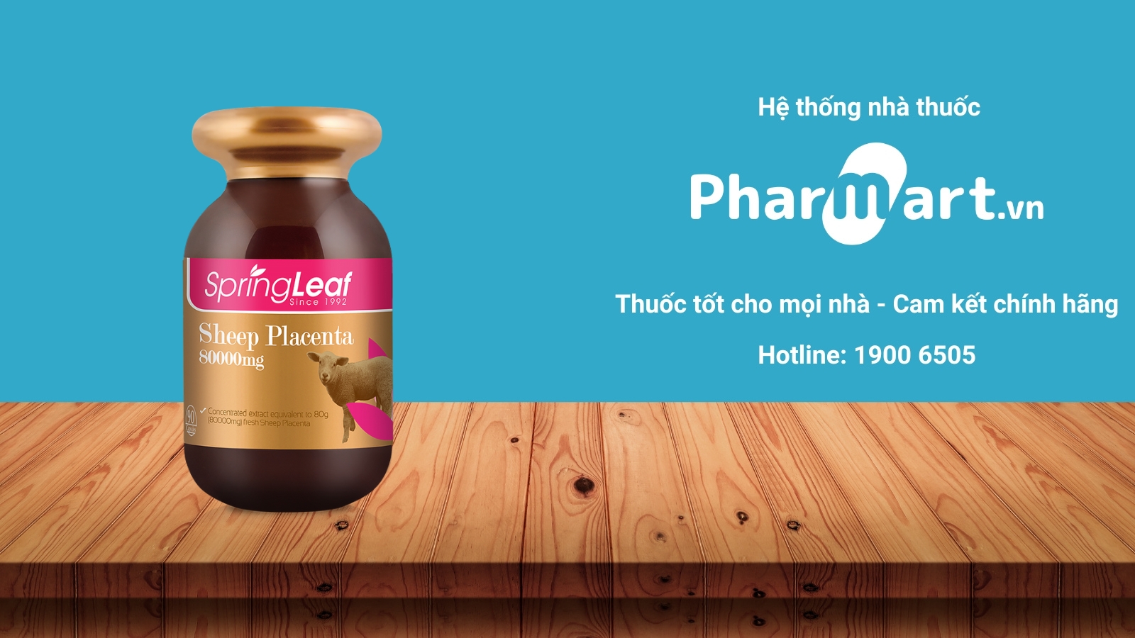 Viên uống nhau thai cừu Spring leaf