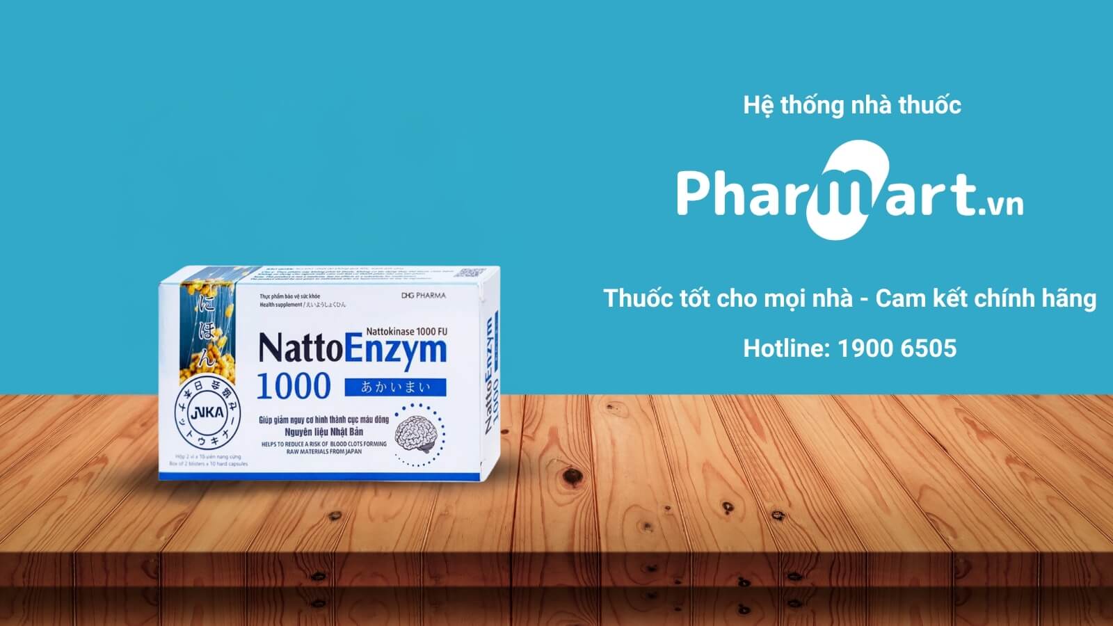 NattoEnzym 1000 DHG - Giúp giảm nguy cơ hình thành huyết khối