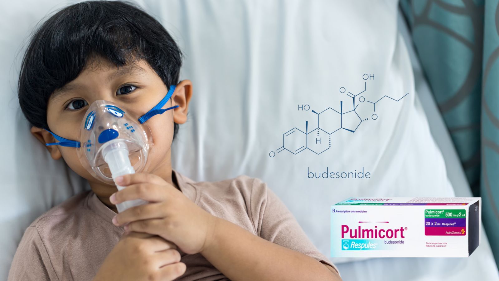 Pulmicort chứa thành phần Budesonide rất phổ biến trong điều trị viêm phế quản bằng khí dung