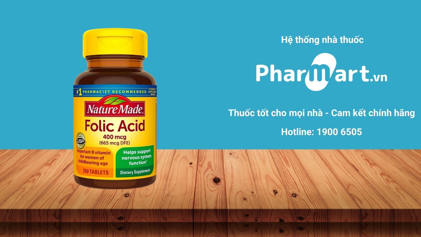 Viên bổ sung Acid Folic 400mcg cho phụ nữ mang thai