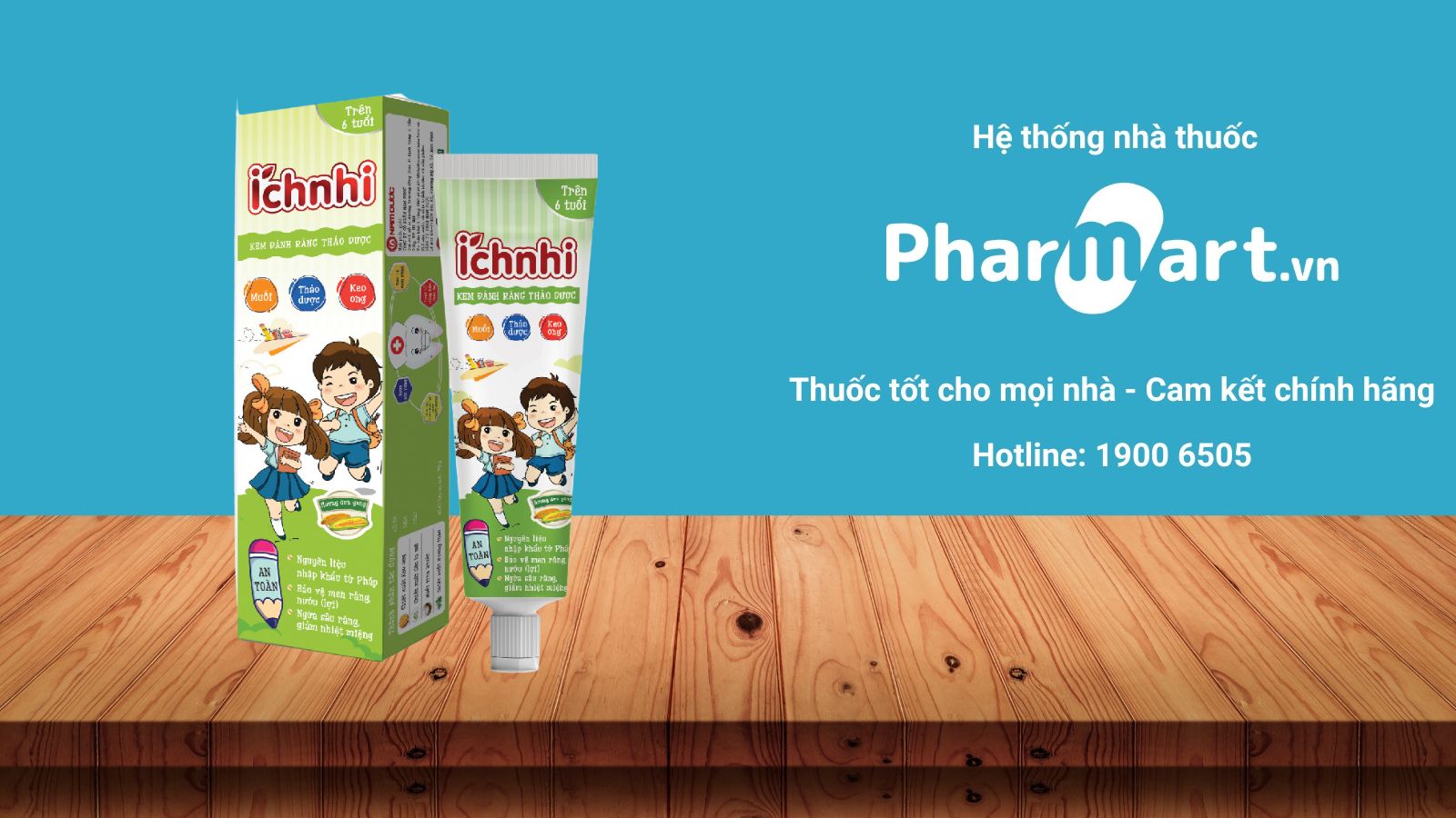 Kem đánh răng trẻ em Ích Nhi không gây kích ứng và bảo vệ răng miệng hiệu quả