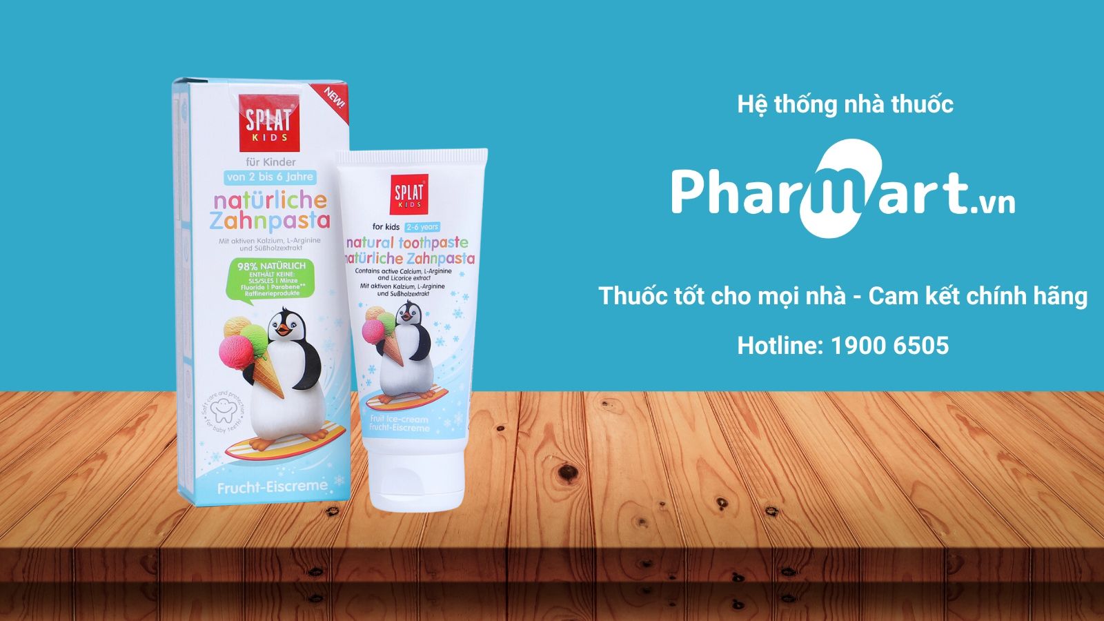 Sản phẩm Splat Kids có hương vị trái cây ngọt ngào, thích hợp cho trẻ nhỏ