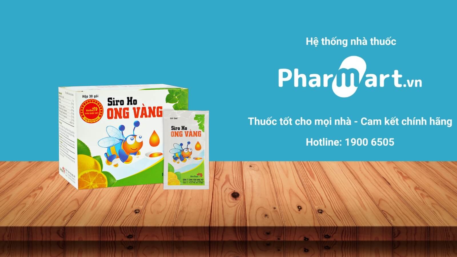 Siro ho húng chanh Ong Vàng