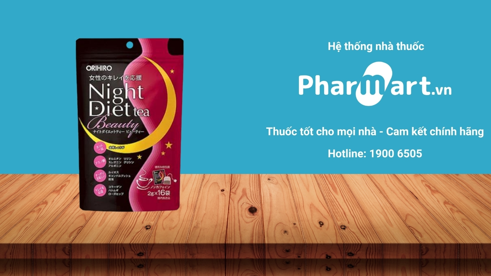 Trà giảm cân Beauty Collagen Orihiro