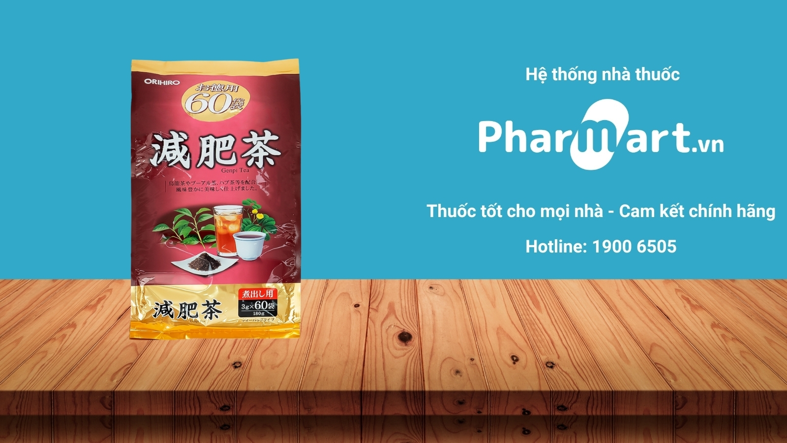 Trà Genpi Orihiro giúp giảm cân an toàn
