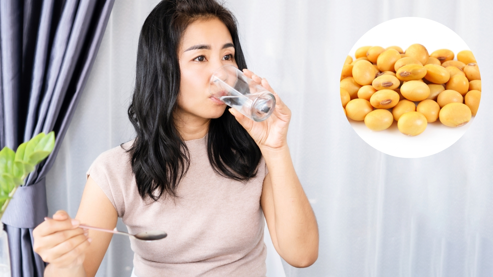 Bổ sung thực phẩm giàu estrogen như đậu nành, sữa và hạt giúp tăng hiệu quả viên uống tăng vòng 1