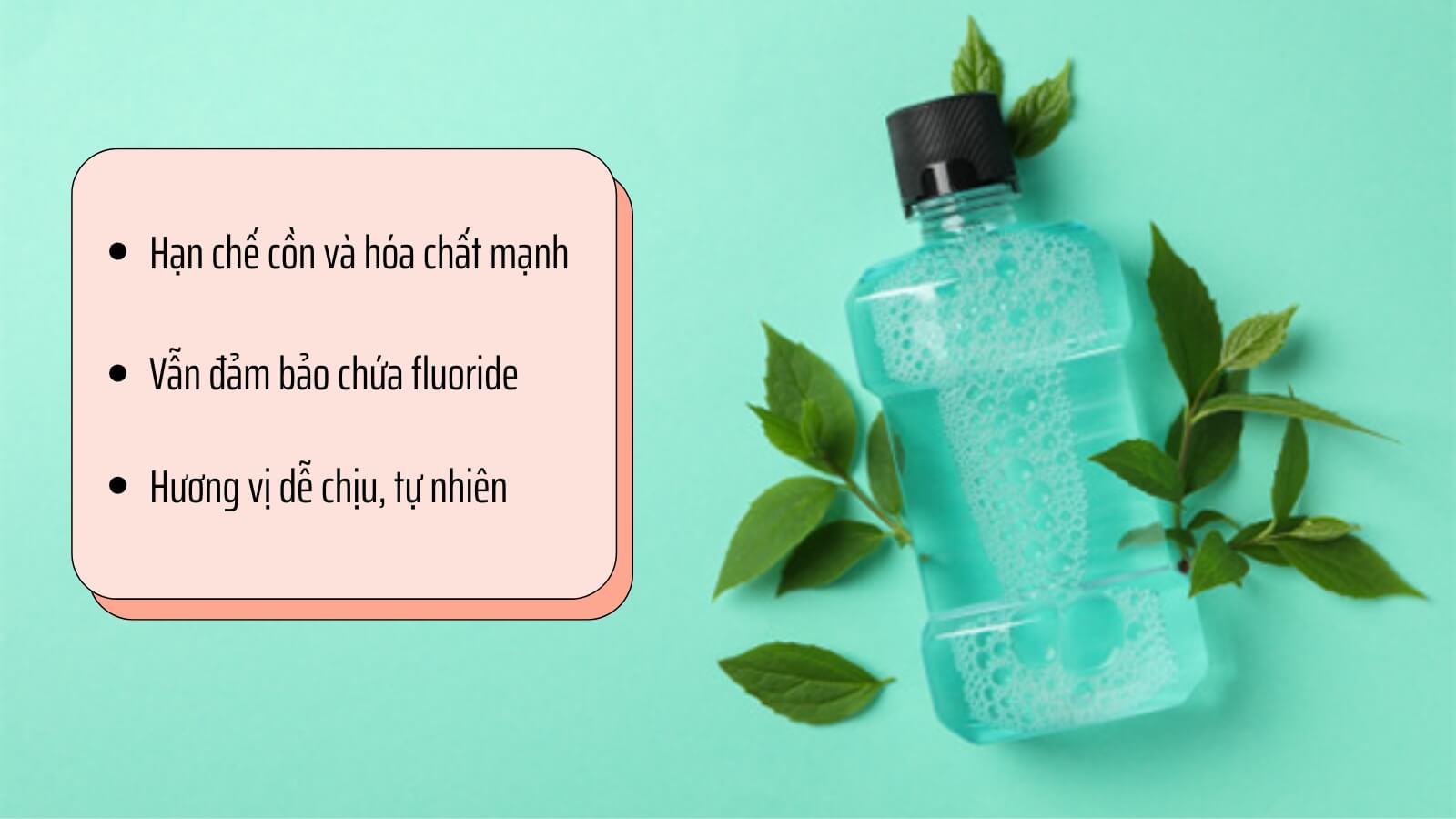 Ưu điểm nổi bật của nước súc miệng thảo dược