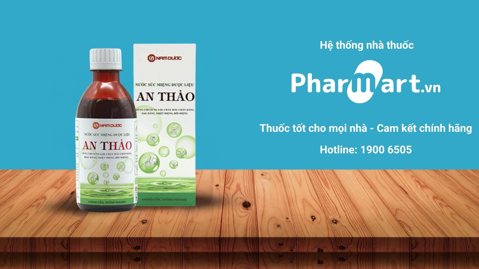 Nước súc miệng thảo dược An Thảo 100ml
