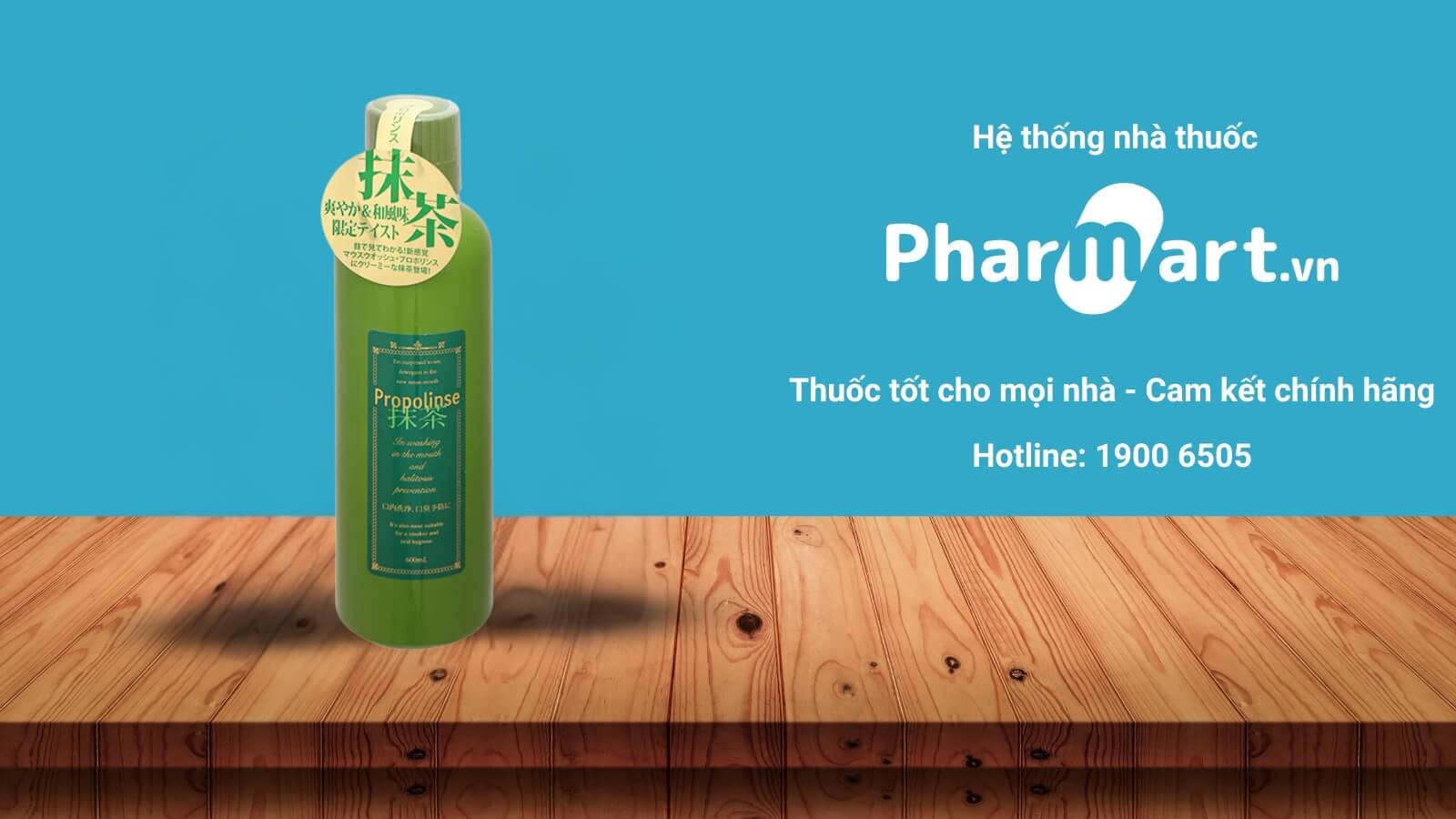 Nước súc miệng thảo dược Propolinse trà xanh