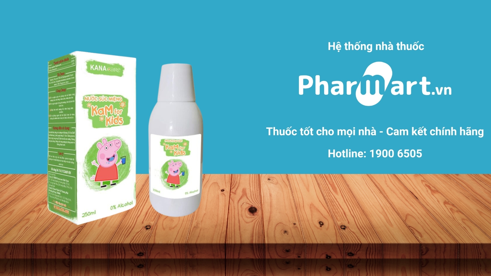 Nước súc miệng trẻ em KaM For Kid