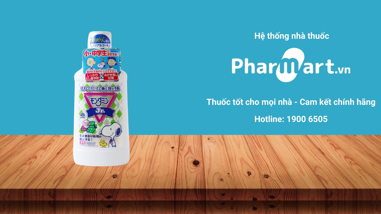 Nước súc miệng trẻ em Mondahmin JR.