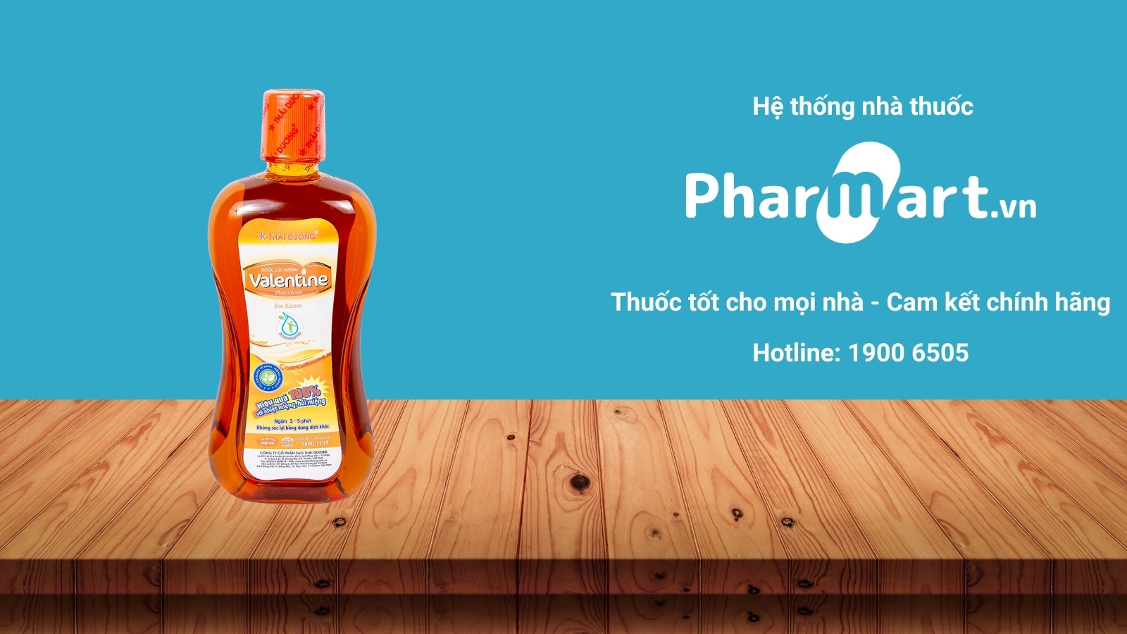 Nước súc miệng trẻ em Thái Dương Valentine Kiddy